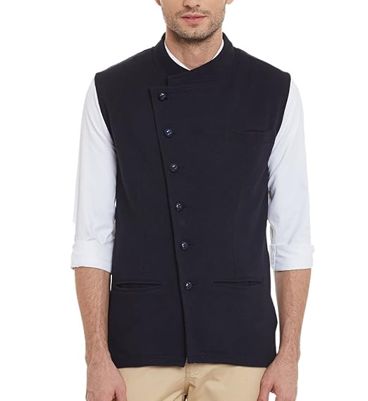 cross button waistcoat