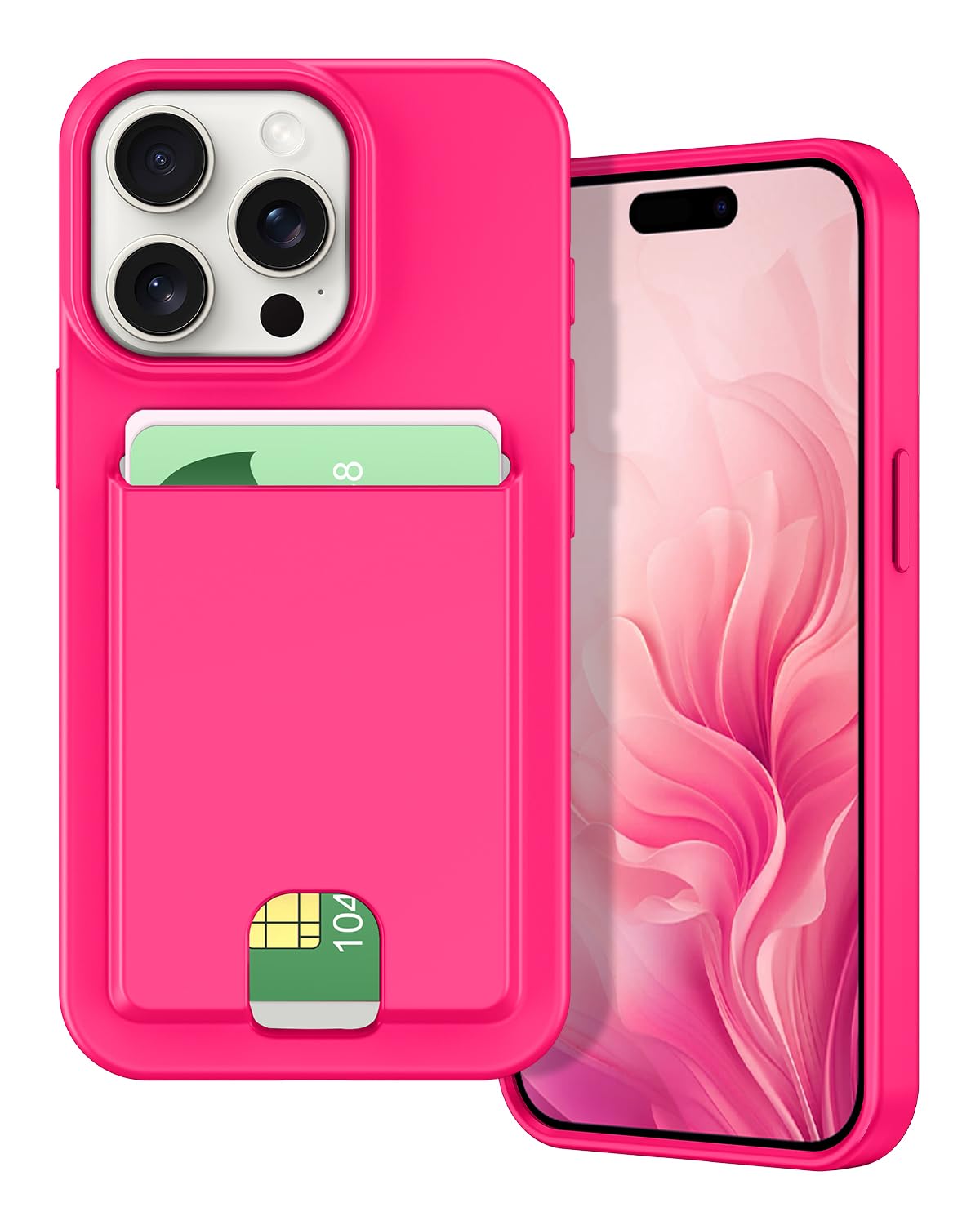 Petocase for iPhone 15 Pro Max Wallet Case Card