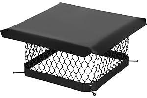 Yhaofu 9×9 Chimney Cap Stainless Steel (9"×9"),Non Assembly Chimney Cover,Single Bolt Chimney Fireplace Cover, Chimney Cover Installed On Existing Flue Bricks