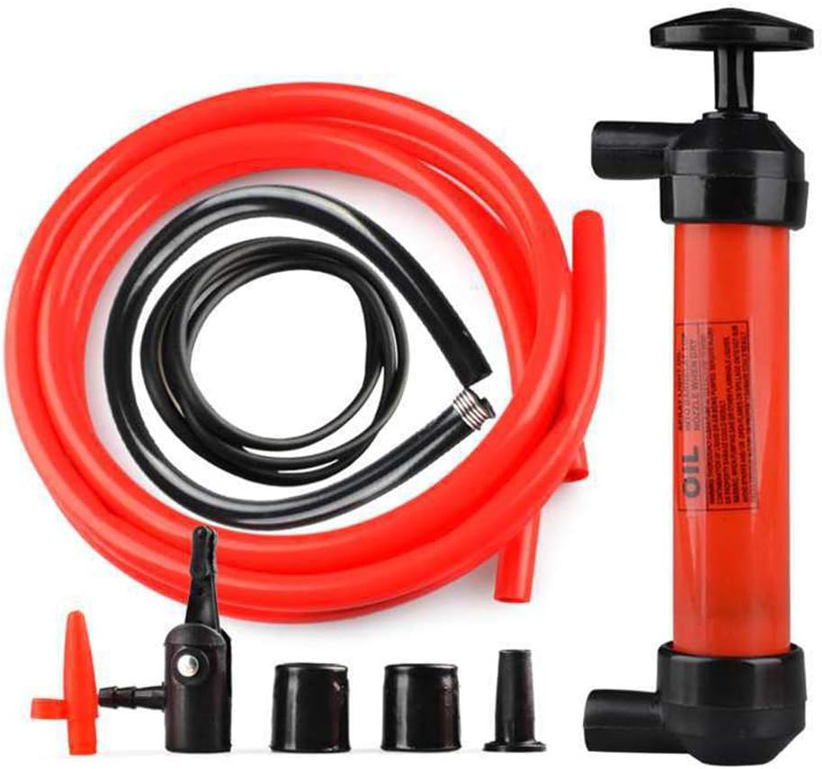 Automobile Multi-function Oil Extractor,5L/Min 200cc Manual Car Siphon Pump Pipe Oil Extractor Gas Liquid Water Change Transfer Hand Air Pumps for Gas Oil Air and Other Liquids Siphon Hand Pump