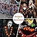 FLY2SKY 2PCS Halloween Party Favors Necklace jack-o'-lantern Halloween Light up Toys Decorations LED Pumpkin Necklace