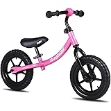 JOYSTAR Kids Balance Bike for 18 Months 2, 3 4 and 5 Years Old Boys & Girls, 12" Toddler Training Bike for Baby, Lightweight