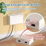 EUDEMON Baby Safety Outlet Cover Box White Large Plug Socket Universal view 3
