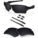 BLAZERBUCK Anti Salt Replacement Lenses & Sock Kit for Oakley Flak 2.0 XL OO9188 Sunglasses