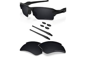 BLAZERBUCK Anti Salt Replacement Lenses & Sock Kit for Oakley Flak 2.0 XL OO9188 Sunglasses