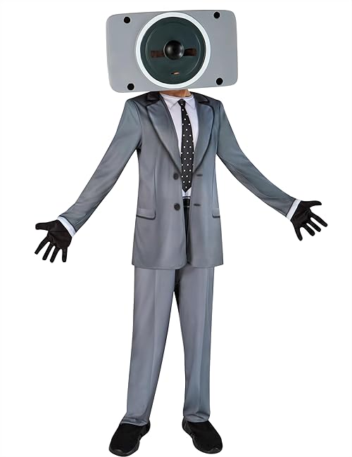 Rubie's Skibidi Toilet Speakerman Fun Costume for Kids for Themed Parties and Halloween Small