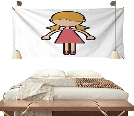 Amazon Co Jp Anyangeight 水平タペストリー かわいいピンクの鳥 Vectorのイラストロゴデザインテンプレート 84w X 70l Inch ホーム キッチン