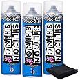 Muc-Off Silicon Shine 500ml, 3-Pack | Quick-Dry & Dirt-Repellent | Enhances Metal, Plastic & Rubber | Suitable for Bicycles, Motorcycles, ATVs & UTVs