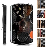 RTUYRWTY Skull Minimalist Wallet for Men - Slim RFID Aluminum Metal Wallet, Scratch Resistant & Seamless, Credit Card Holder & Money Clip, Holds up 12 Cards and Cash, Ideal Man Gift