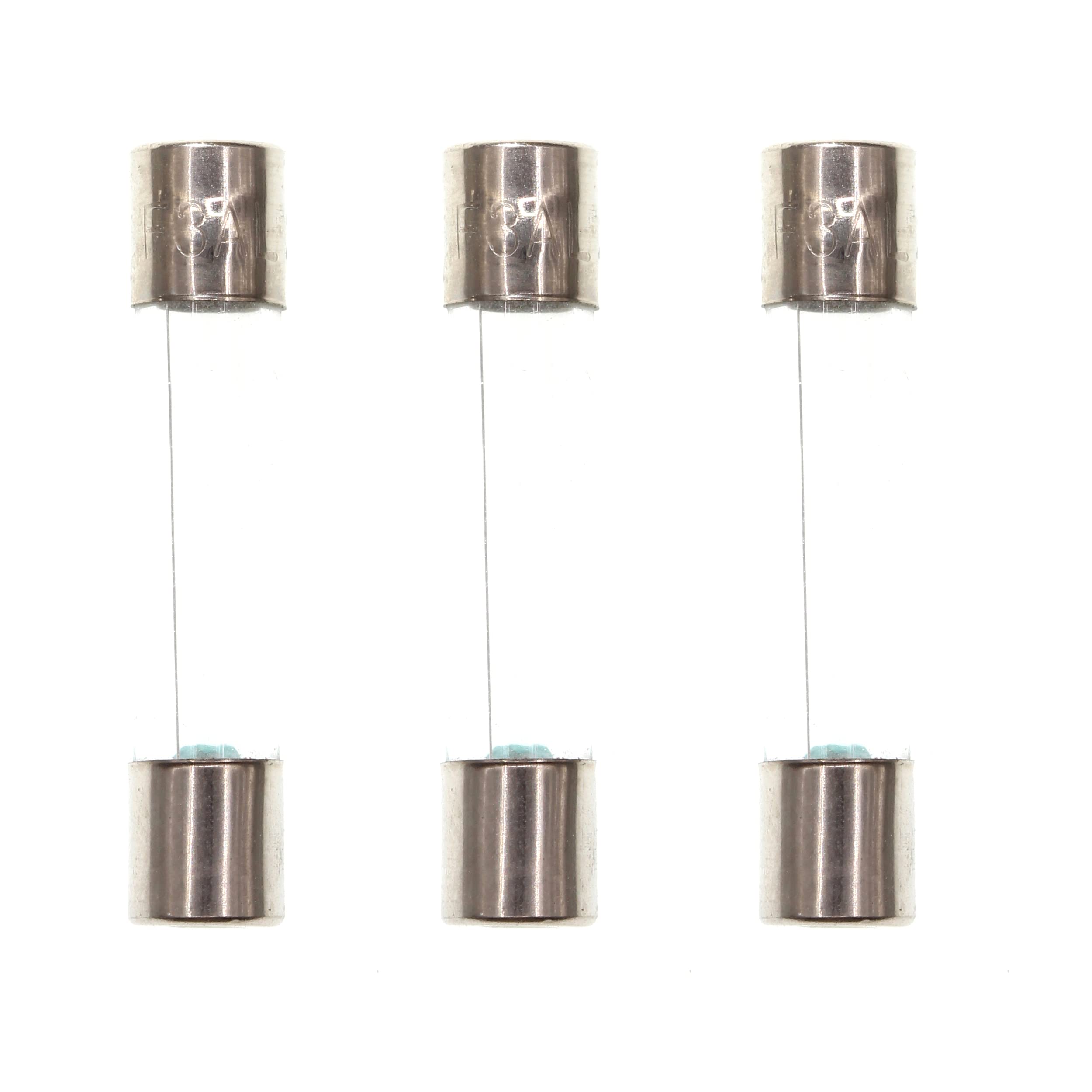 HUABAN 25 Pieces F3AL250V 3A 3 Amp 250V 6 * 30mm Fast-Blow Glass Fuse