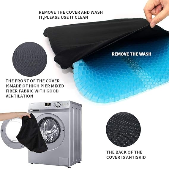 Amazon De Grosses Gel Sitzkissen Super Atmungsaktiv Waben Design Komfortunterstutzung Fur Unteren