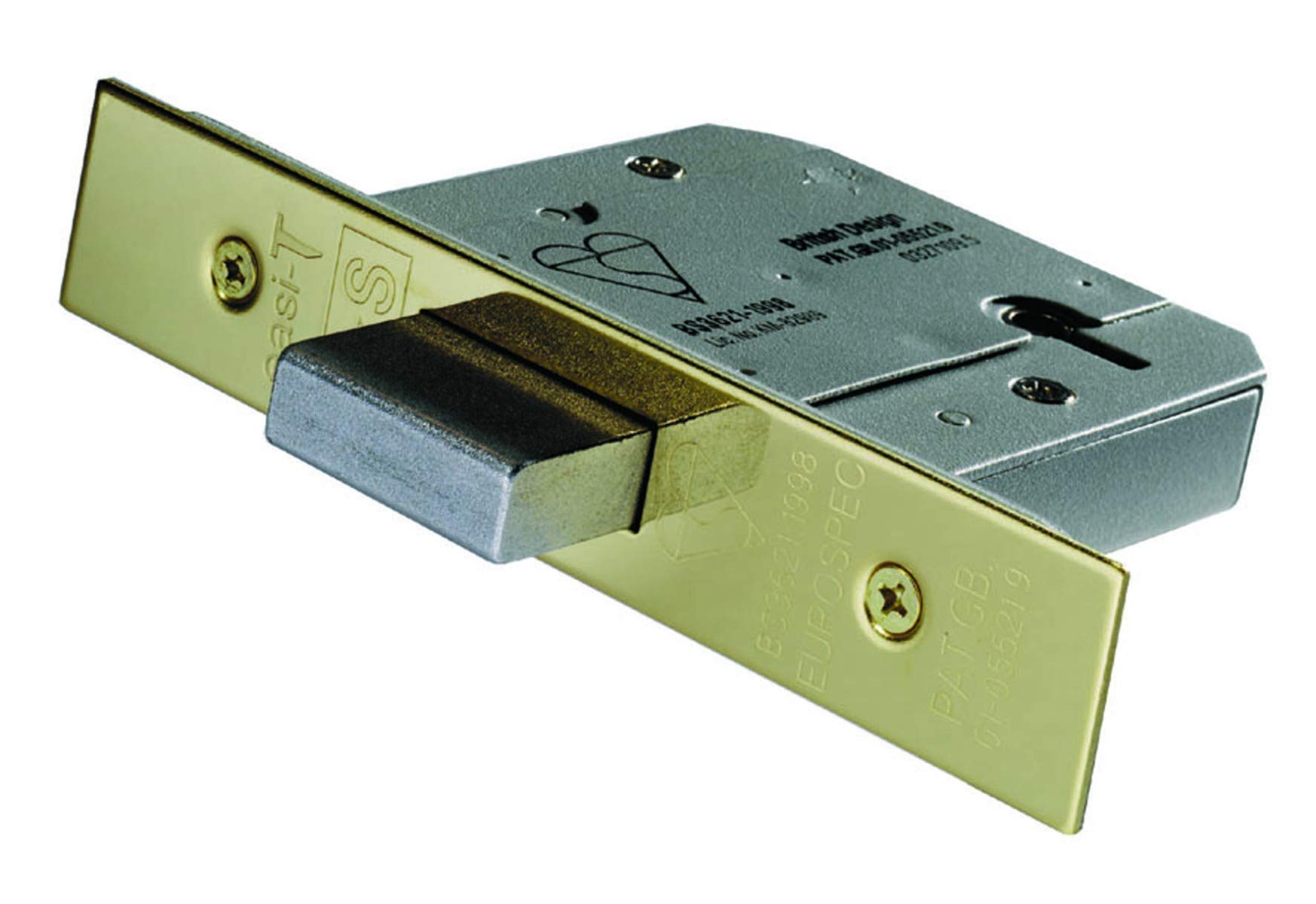 Carlisle Brass LDB5530PVD/BP British Standard Dead Lock, Stainless Brass, 3 inch