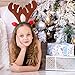 Outgeek Reindeer Headband 6pcs Reindeer Antlers Headband Deer Party Hats for Easter Halloween Christmas Kid's Party (Brown)