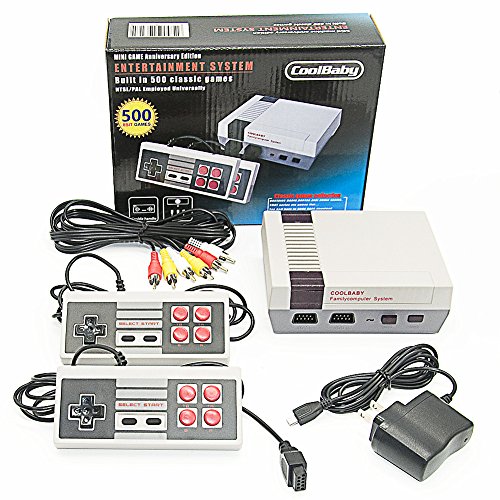 Msestp Mini Retro Console Video Games Double Controller with Classic 500 Games