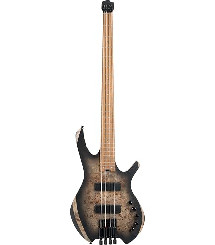 Amazon.com: Cort Artisan Series B4 Element Bass Guitar, Open Pore