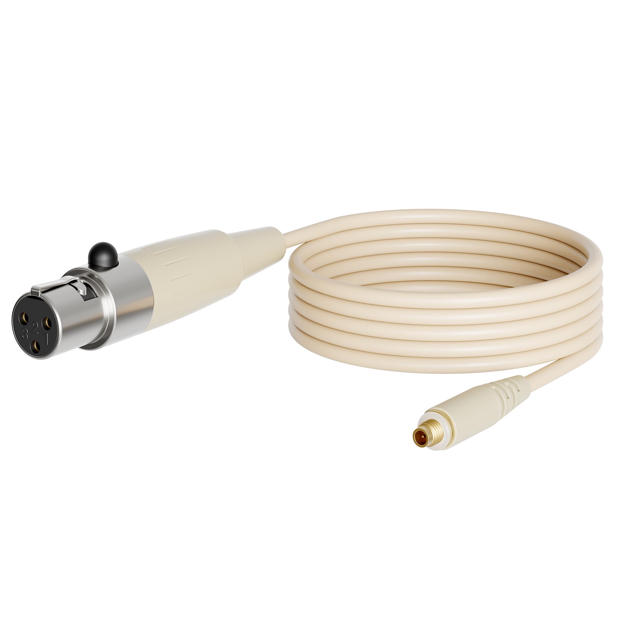 J K Mini XLR TA3F Detachable Cable for MIC-J 071S Headset Headworn Microphone