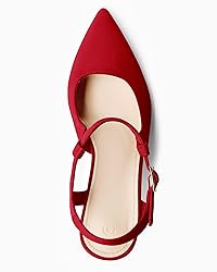 Coutgo Womens High Heels Pointed Toe Ankle Strap