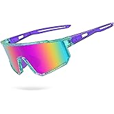 BOLLFO Polarized Sports Sunglasses,UV400 Protection Outdoor Glasses for Men Women Youth Baseball Cycling Running Driving Golf