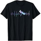 Dragonfly Pulse Heartbeat - Nature Insect Lover Entomologist T-Shirt