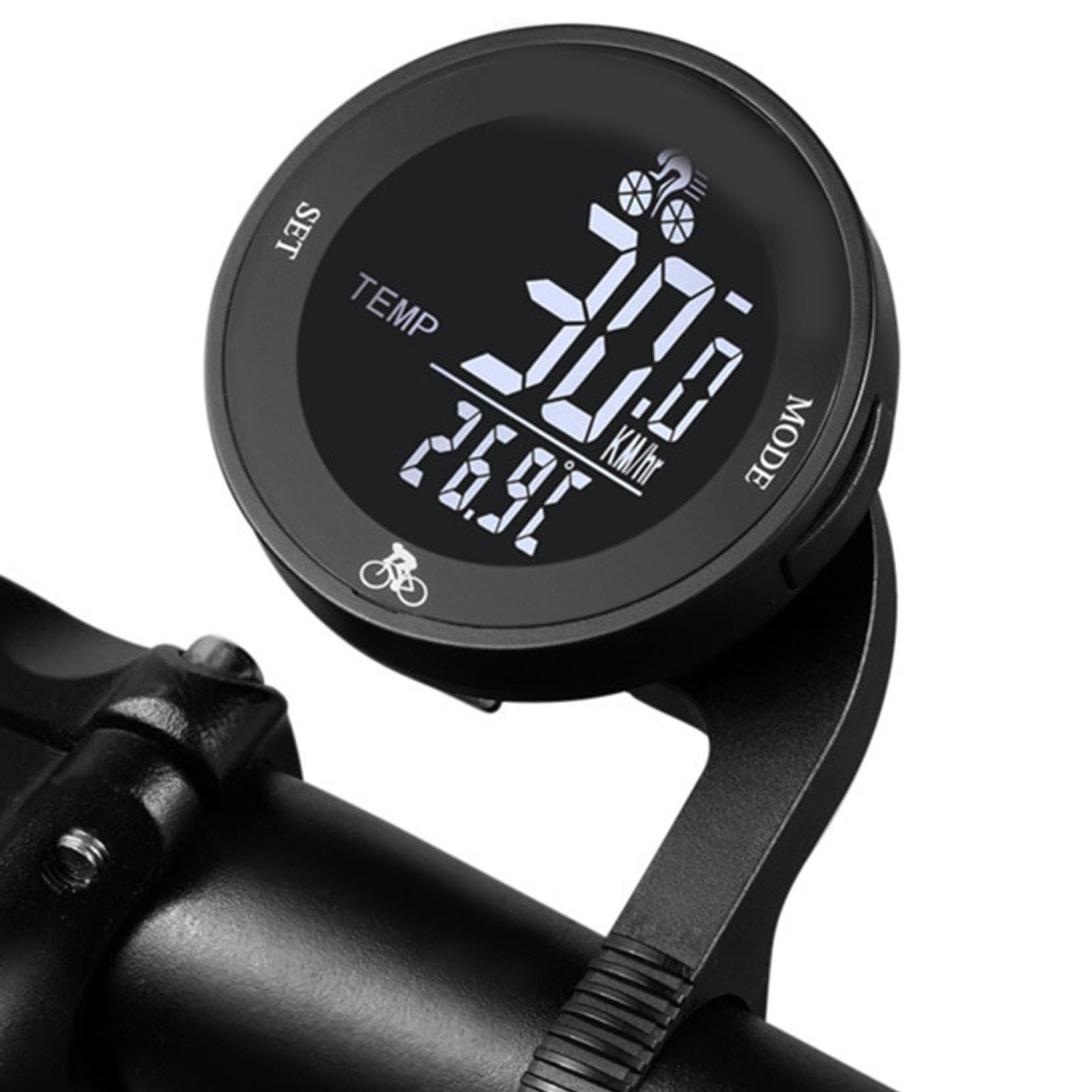 Candeon Wireless Bike Computer Speed and Cadence Sensor, Waterproof Cycling Computer Bike Speedometer Odometer Bike Cadence Sensor Bicycle Computer with LED Backlight Display of Bike Handlebars