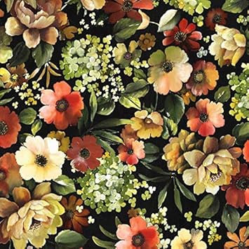 Bezug Stokke Tripp Trapp Newborn Set ? Schwarz Blumen