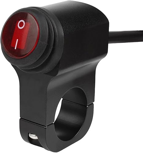 Larcele 12v Schwarz Motorrad Wasserdichte Scheinwerfer Schalter Mit Kontrollleuchte Sbkg 01 Mehrweg Amazon De Auto