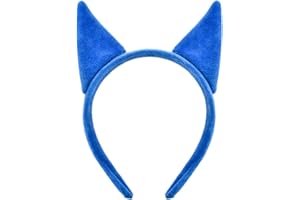 Merroyal Blue Cat Ears Headband Boy Girls Halloween Accessory Cat Costume