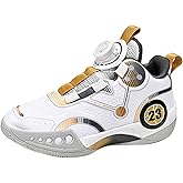 Boys Basketball Shoes 2025 Mesh Athletic Footwear with Rotating Buckle for Youth Kids Teen Sports and Casual Wear