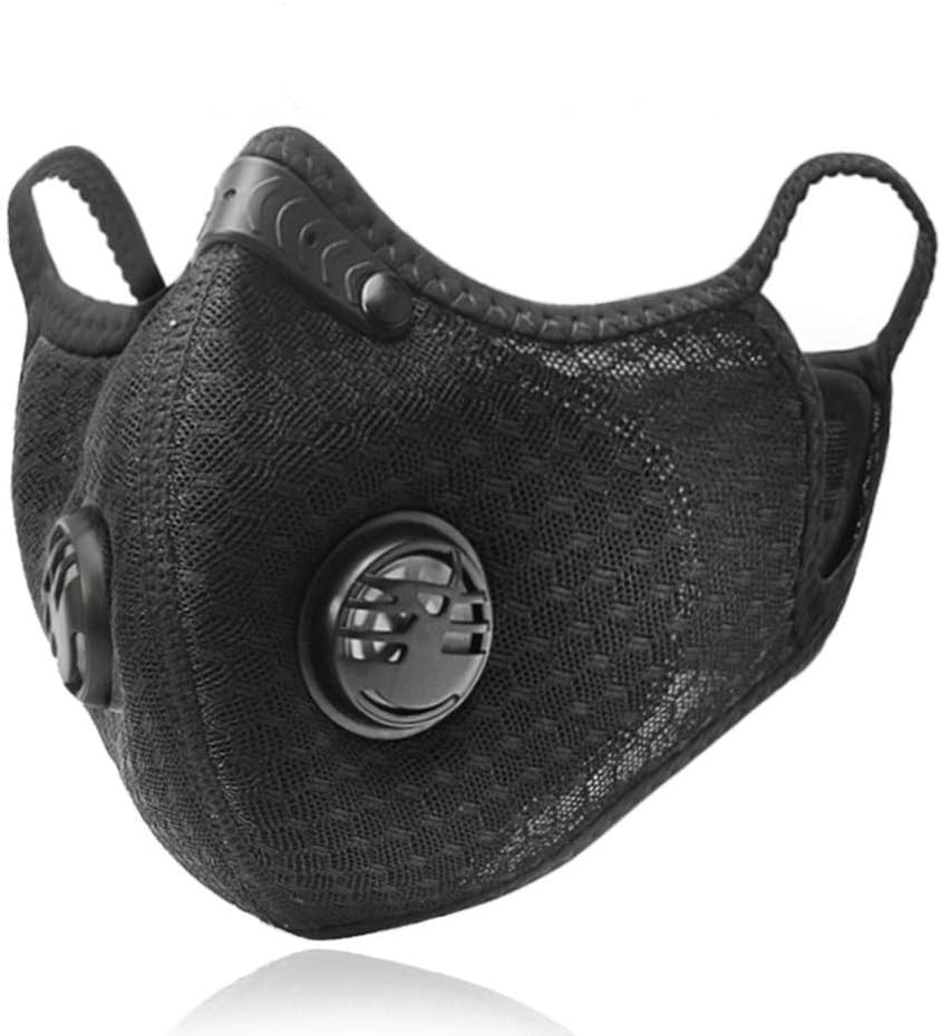 NBCDY Activated carbon dust mask, reusable safety dust mask pollution protection mask, suitable for any occasion of carpentry, cycling, running and other outdoor activities