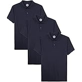 Approved School Wear Boys' School Uniform Short Sleeve Polo, Soft & Comfortable Jersey, Multipack