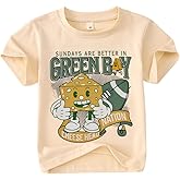 CM C&M WODRO Toddler Baby Boy Girl Football Shirt Cheese Game Day T-Shirt Kids Short Sleeve Football Fans Gift Tee Tops