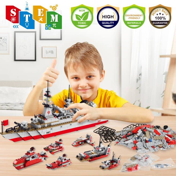 Sitodier STEM Building Set Toy 811pcs Construction 25 in 1 Cruiser