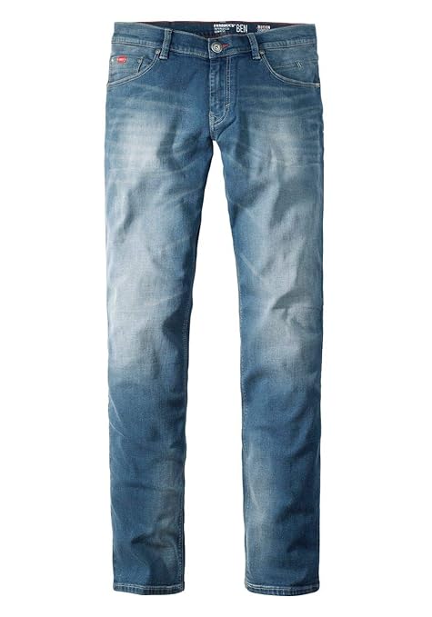 Paddocks`s Herren Jeans Motion & Comfort Ben - Tapered Fit - Blau - Special Vintage Used