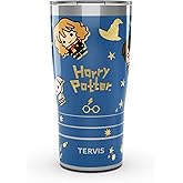 Tervis Traveler Harry Potter Charm Icons Triple Walled Insulated Tumbler Travel Cup Keeps Drinks Cold & Hot, 20oz, Stainless Steel