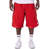 Pro Club Men's Heavyweight Mesh Basketball Shorts, Red, 7X-Large