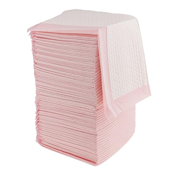 CUTICATE Inkontinenzunterlagen Krankenunterlagen Einwegunterlage Einmal Wickelunterlagen - Rosa, 50 Stück 45x33cm