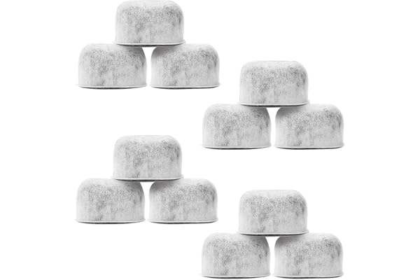 Pack of 12 Replacement Charcoal Water Filters for Keurig Brewers - Keurig Compatible Water Filter Cartridges Universal Fit fo