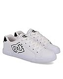 DC Women's Chelsea Skate Shoe, White/Black, 10