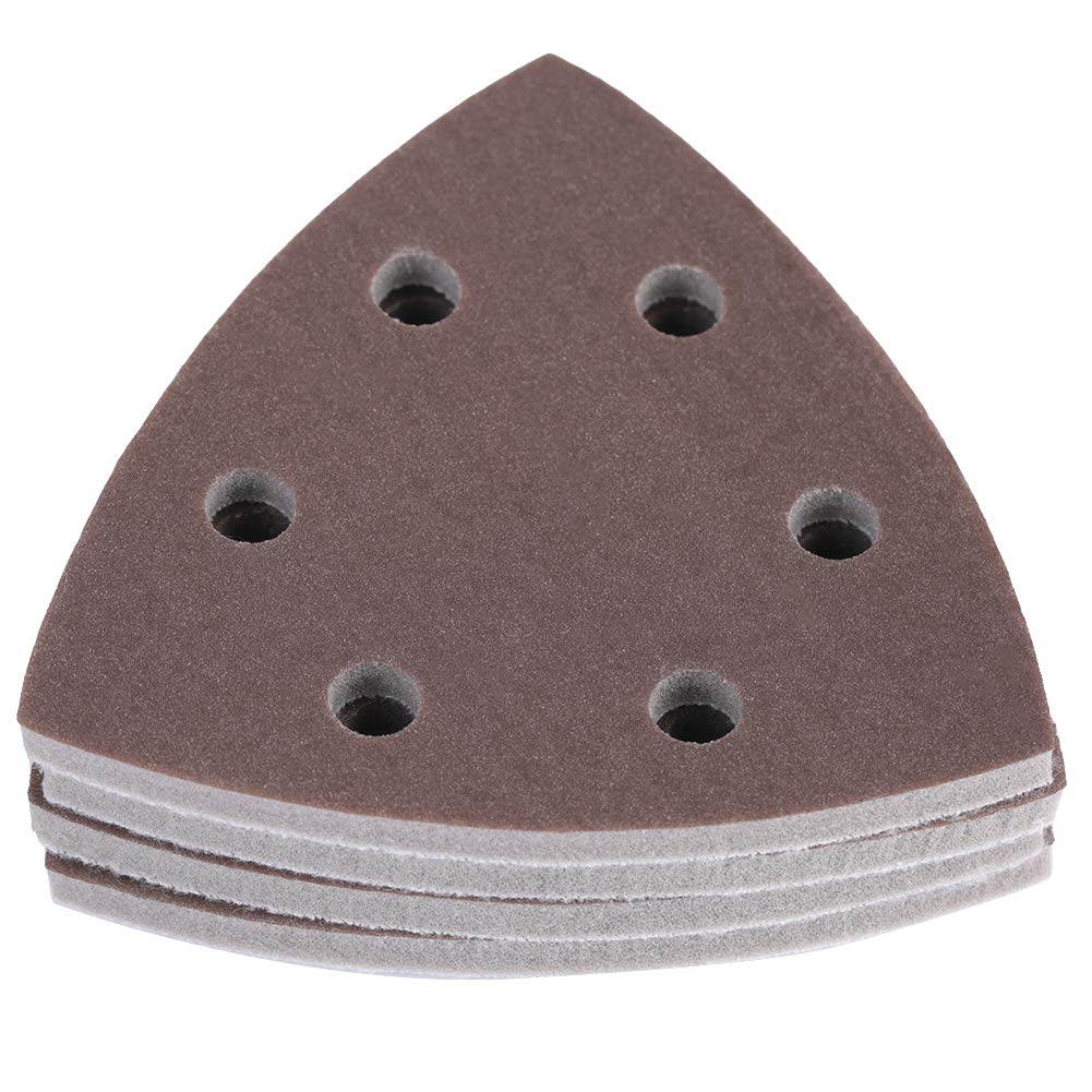 90*90*90MM 6-hole sponge triangle red sandpaper pneumatic/electric sandpaper machine for general 4pcs sale (1800-2000#), Power Tool Accessories
