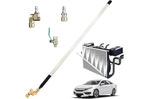 TASUNTE 24" Radiator Cleaning Wand, Radiator Cleaning Tool, High Pressure Radiator Flush and Cleaner Tool, 4500 PSI Stainless Steel Water/Air Pressure Washer Gun Adapter for Cars Truck, RV (1 Set)