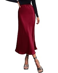 BTFBM 2024 Women Long Satin Summer Spring Skirt