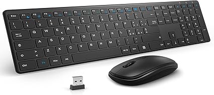 Tastiera E Mouse Wireless Tedgem 2 4g Set Tastiera E Mouse Senza Fili Usb Ergonomico Mouse E Tastiera Tastiera E Mouse Con 2 In 1 Usb Nano Per Pc Laptop Ultra Sottile Silenzioso It Layout Amazon It
