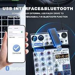 BOMGE 04D portable bluetooth 4 Channel DJ audio