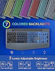 Trueque Wireless Keyboard with 7 Colored