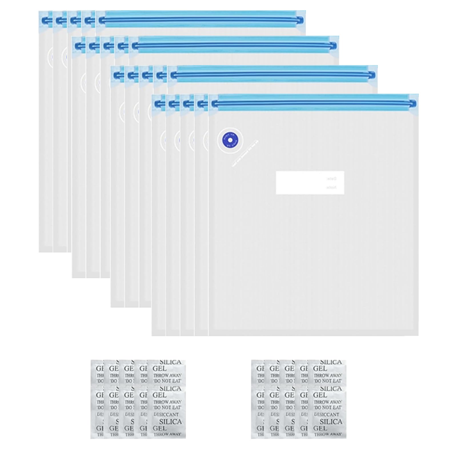 Photo 1 of 20PCS 3D Printer Filament Vacuum Storage Bags, 3D Printing Filament Spools Storage Set with Desiccants, Perfect for 3D Filament Spool Storage or Using After Filament Dryer Box