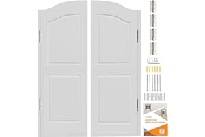 LVYIHAN Saloon Swinging Doors 30/32/36 Inch Wide, White Heavy Duty Swinging Half Door with Hinges and Hardware, Dual Swing Cafe Doors for Doorway Bar Kitchen Decor