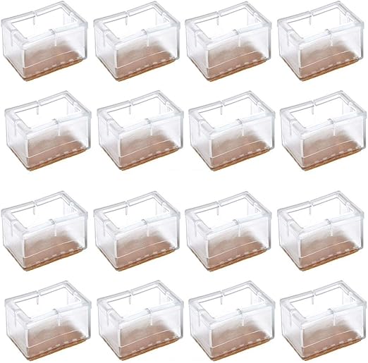 Chair Leg Caps Warmhut 16pcs Transparent Clear Silicone Table