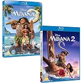 Moana Double Feature 2 Movie Collection Bundle (1 &amp; 2) [Blu-Ray, Region Free]