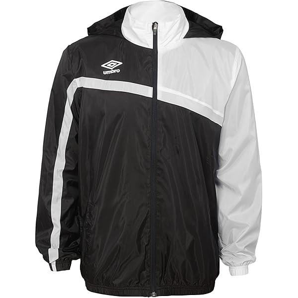 Umbro Men's Woven Waterproof Jacket, Green/White Small at