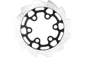 XSYGO Aluminum Rear Brake Rotor for LOSI 1/4 Promoto-MX Motorcycle RTR Upgrade Parts Rear Brake Disk (Replace Part LOS362010) (Black)